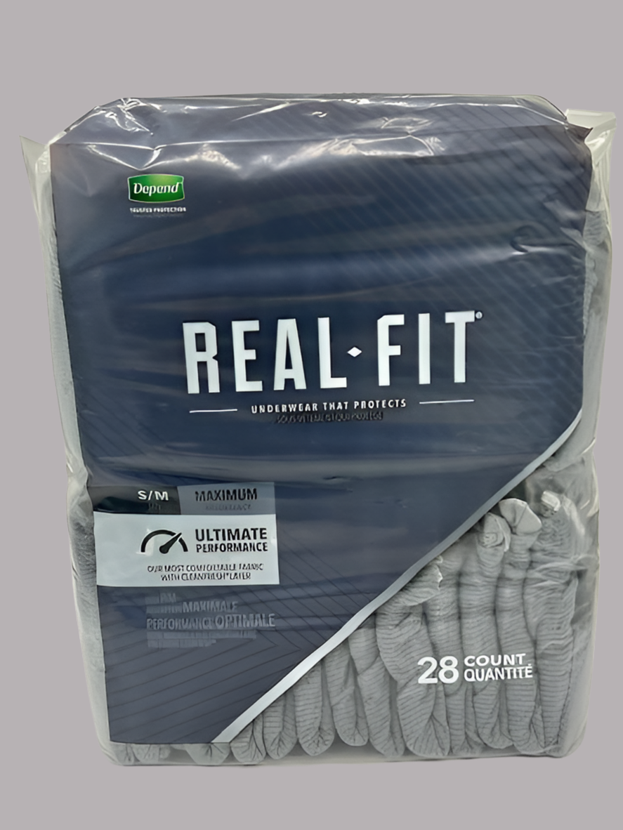 Depend Real Fit Incontinence Underwear for Men S-M